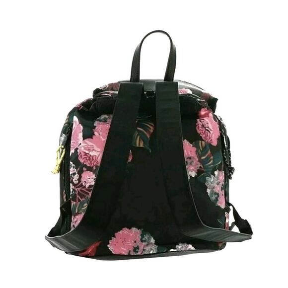 Steve Madden Billy Black Floral 2-For-1 Backpack and Belt Bag Pack Detachable main image 6